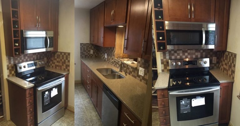 Kitchen Cabinet Installation and Custom Tile Backsplash