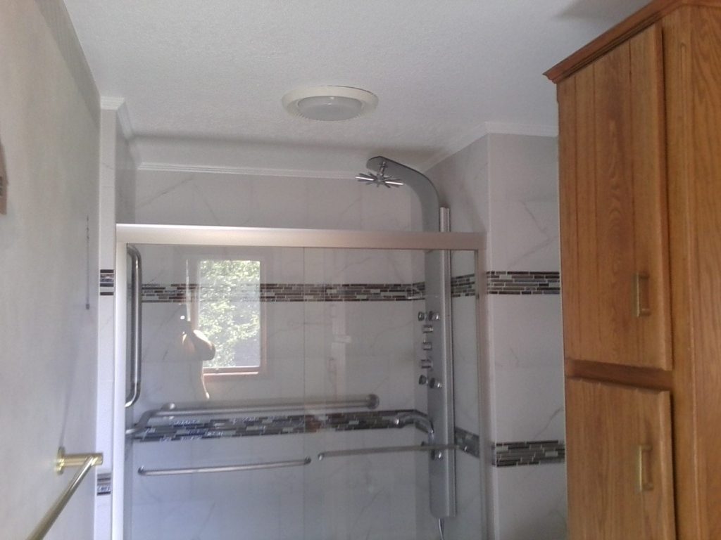 Tub to shower transformation Bathroom Remodeling