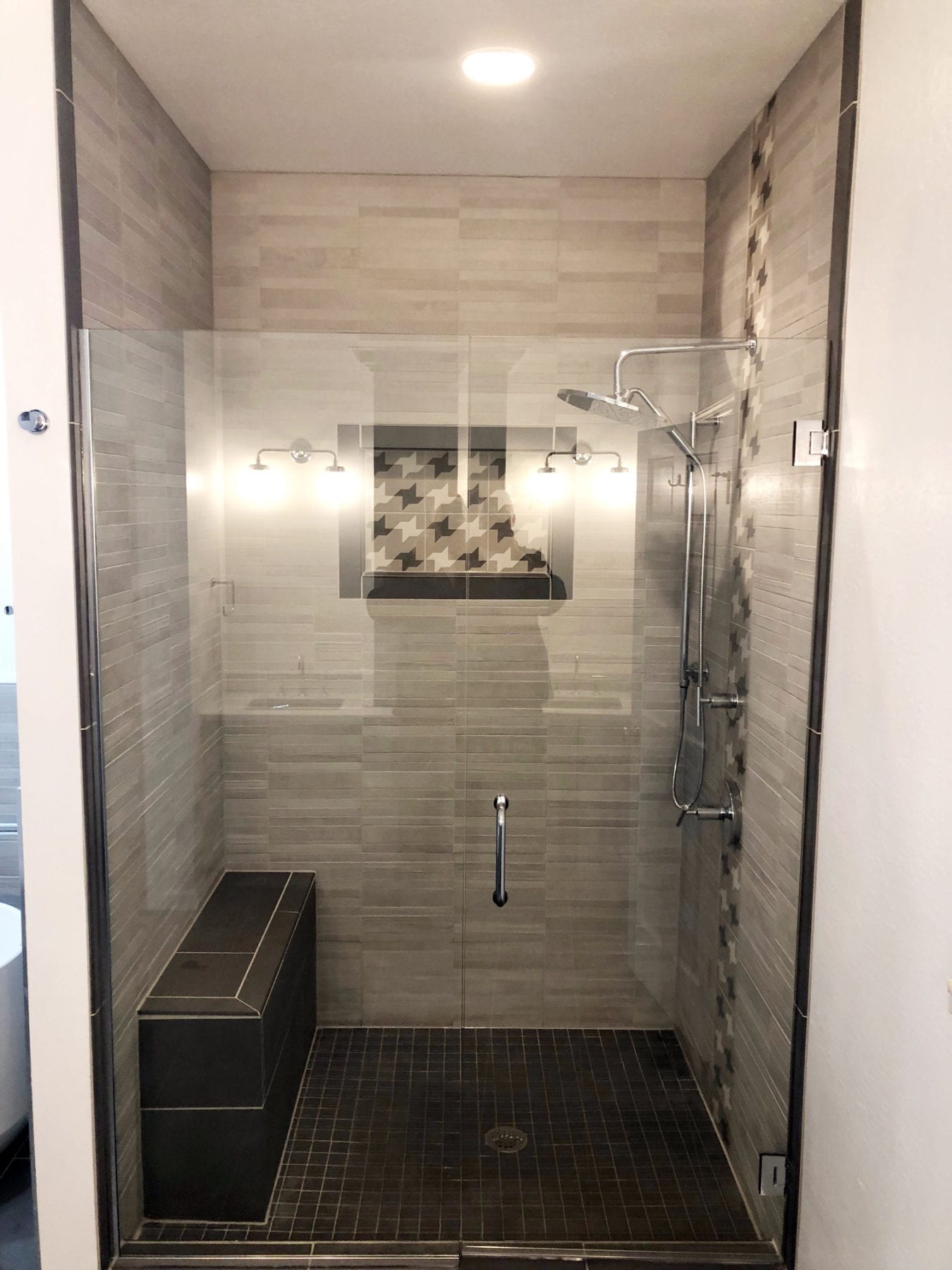 bathroom remodel with free standing tub