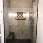 Bathroom remodel with a free standing tub