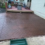 concrete stamped patio