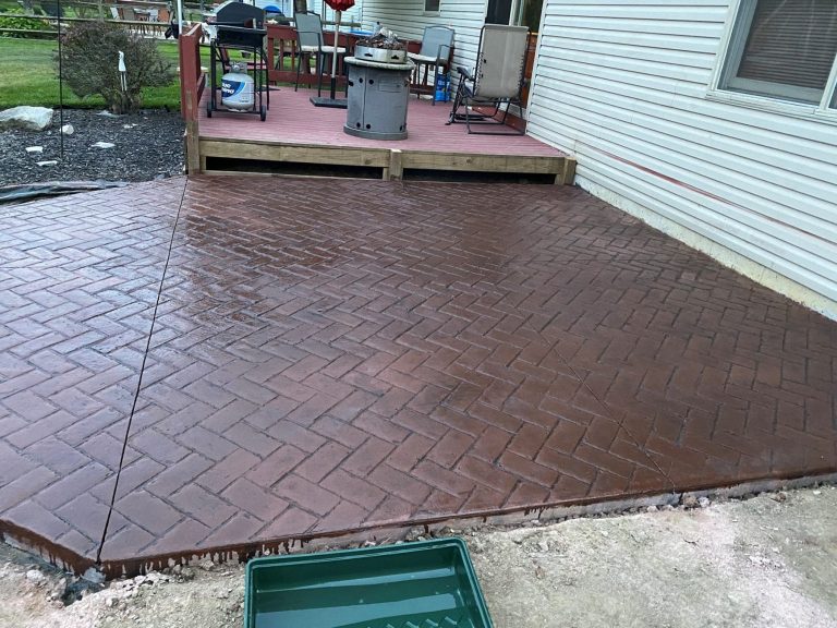 concrete stamped patio