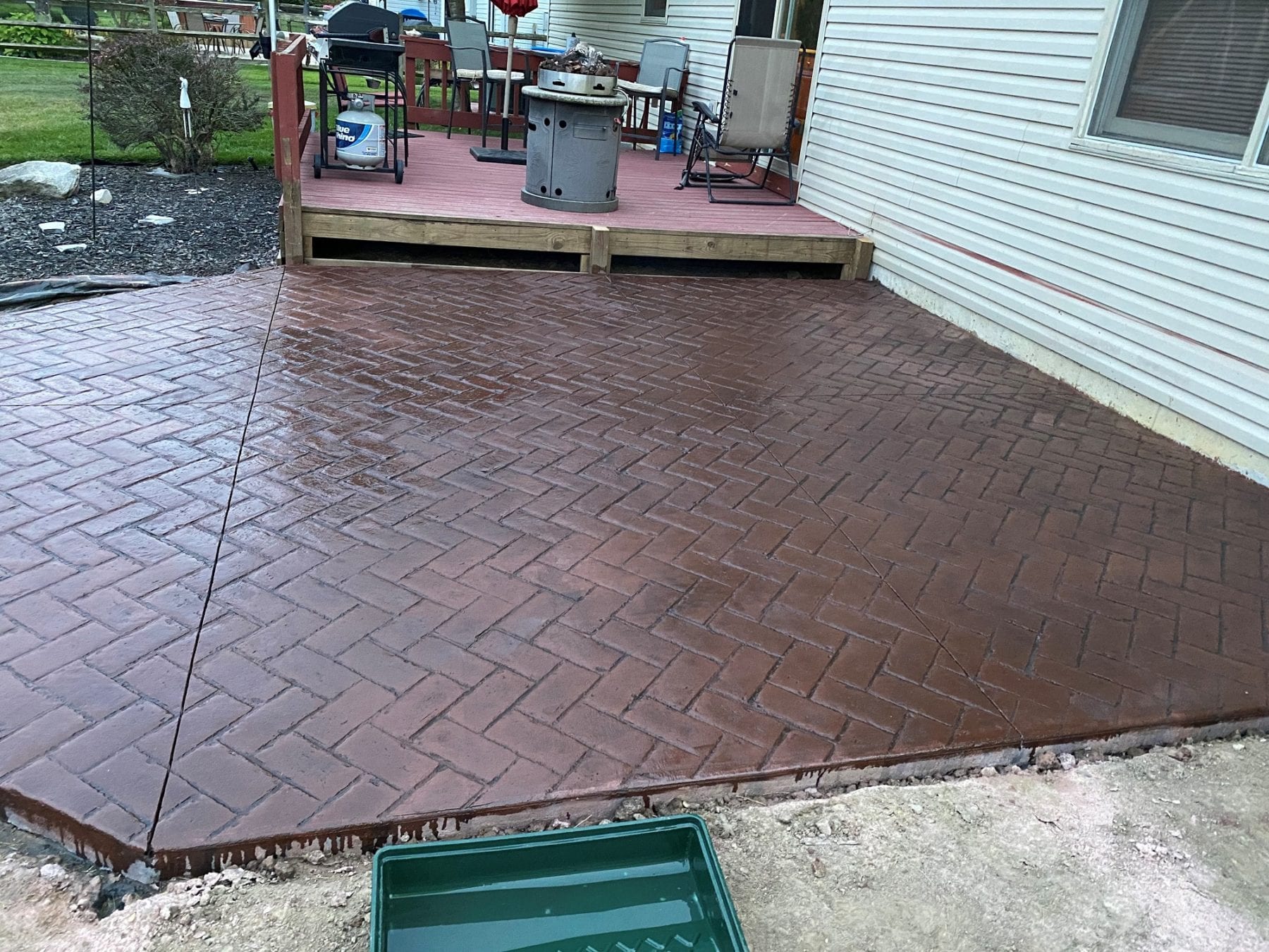 Read more about the article Stamped concrete patio