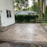 new stamped patio