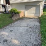 driveway with a drain