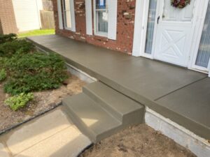 concrete porch cap