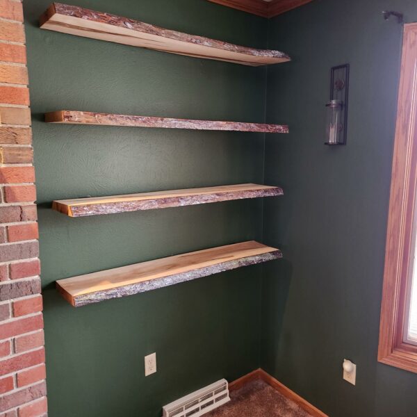 Live Edge Floating Shelves A+ Home Improvements