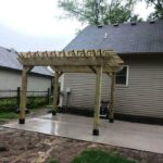 wood pergola