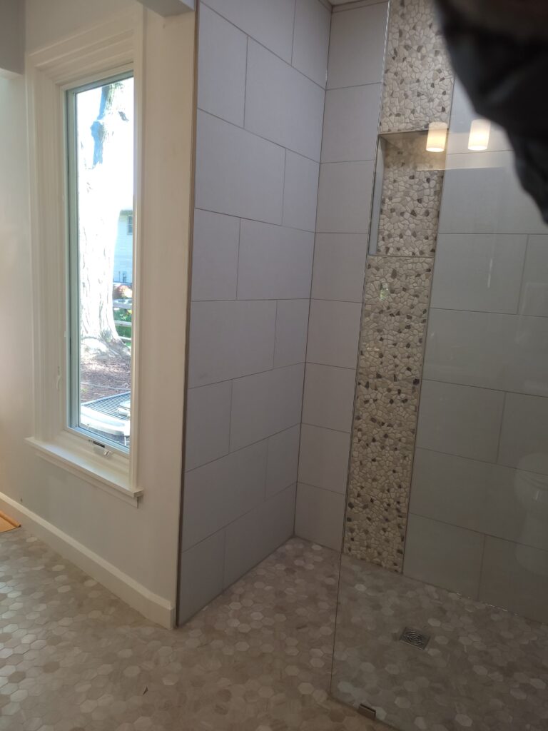 Master Bath with a Barrier Free Shower