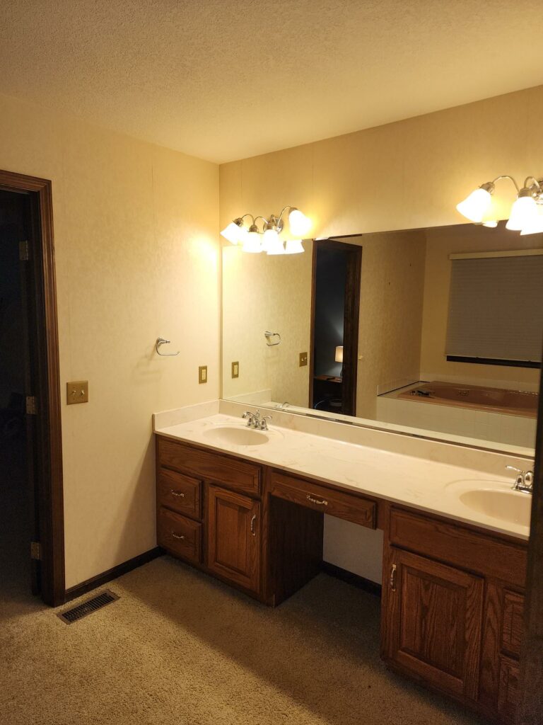 Freestanding Tub and Tiled Shower