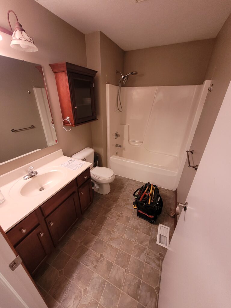 Sharp Bathroom Update