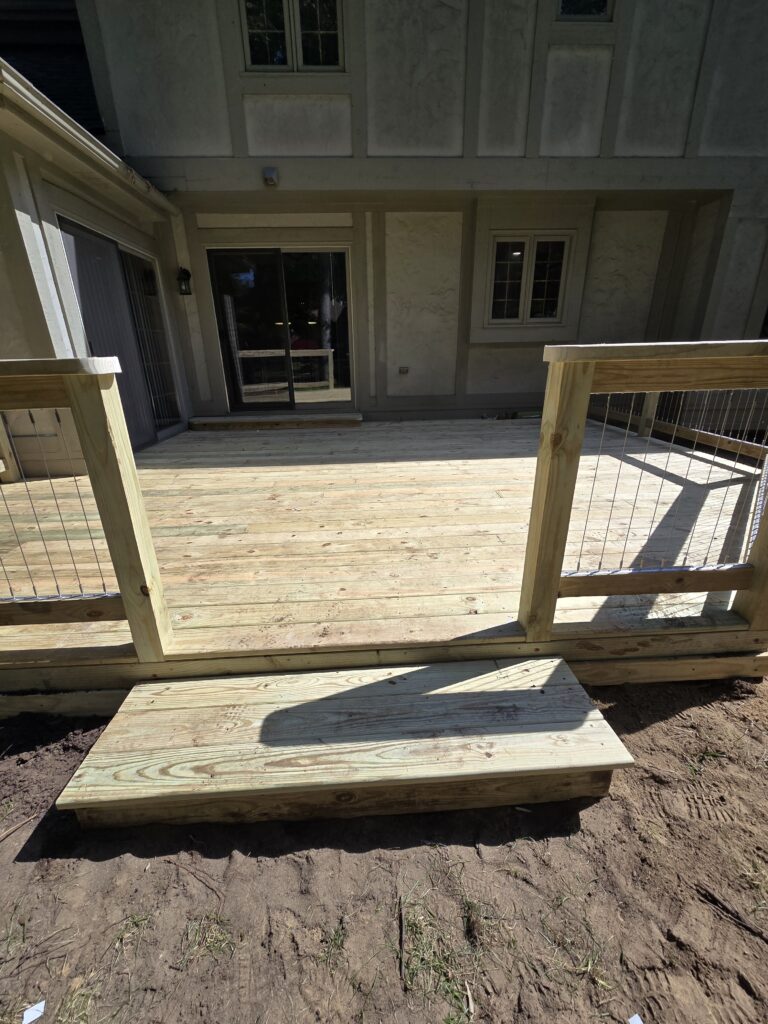 Deck with Cable Railings