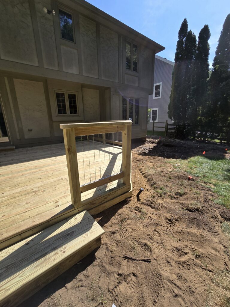 Deck with Cable Railings