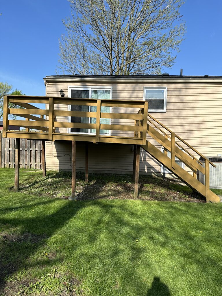 elevated deck