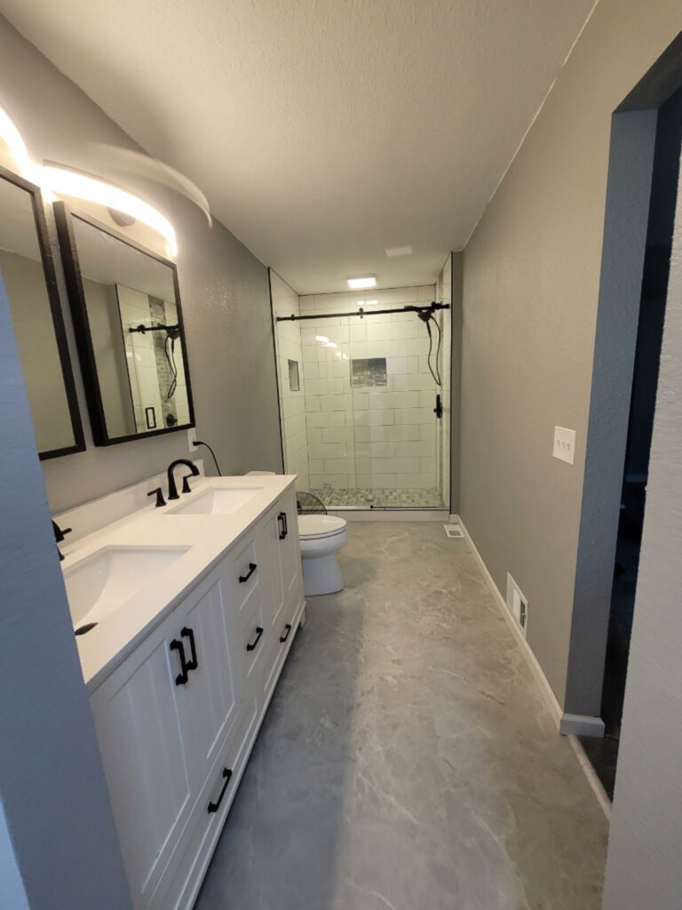Master Bathroom and Laundry