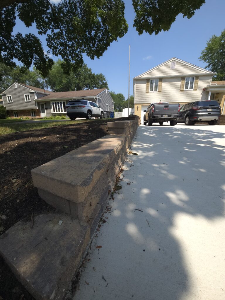 Driveway and Retaining Wall