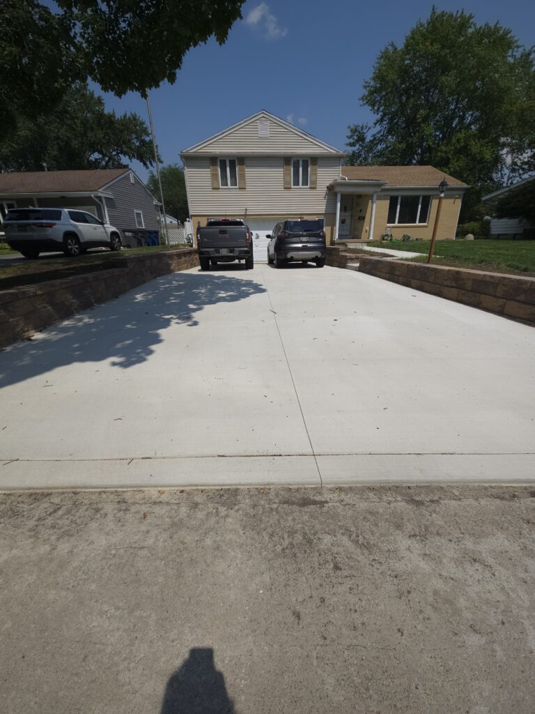Driveway and Retaining Wall
