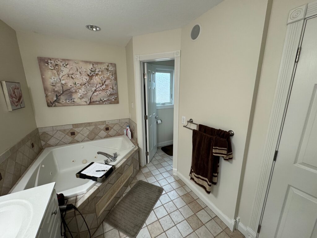 Master Bath Reconfigured!