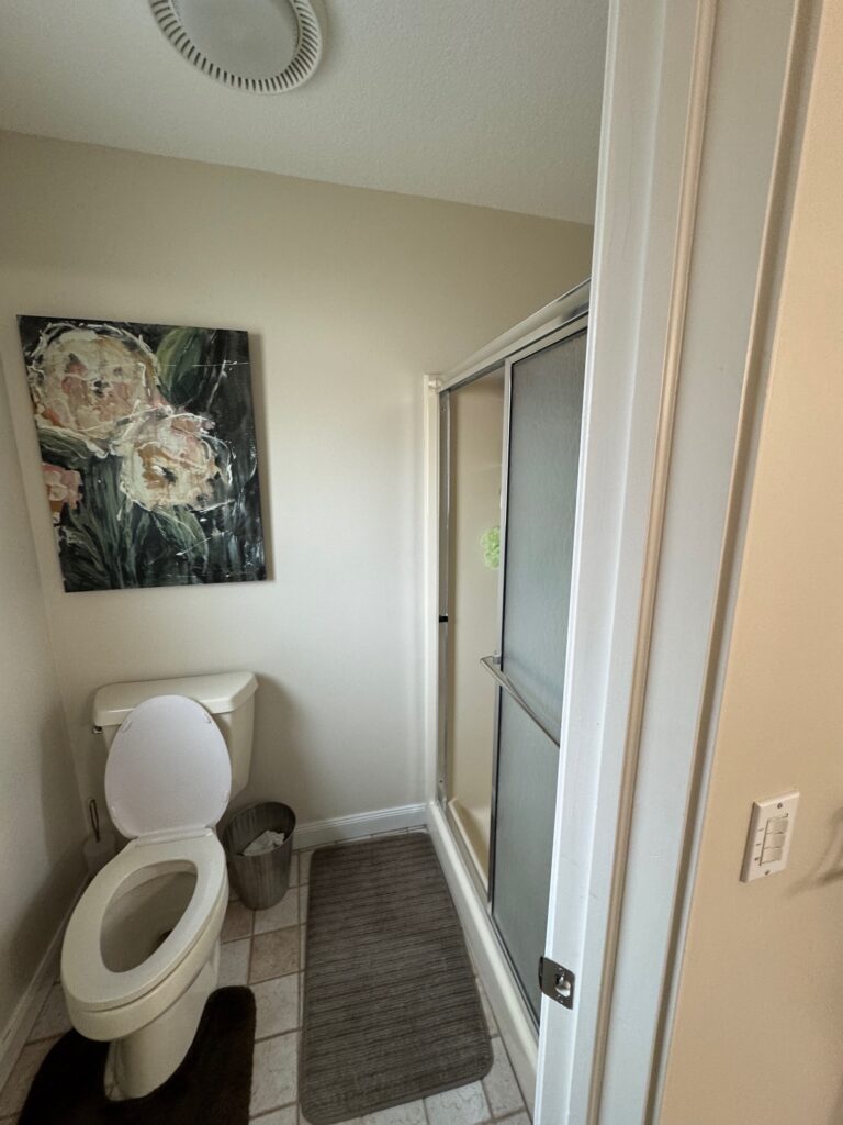 Master Bath Reconfigured!