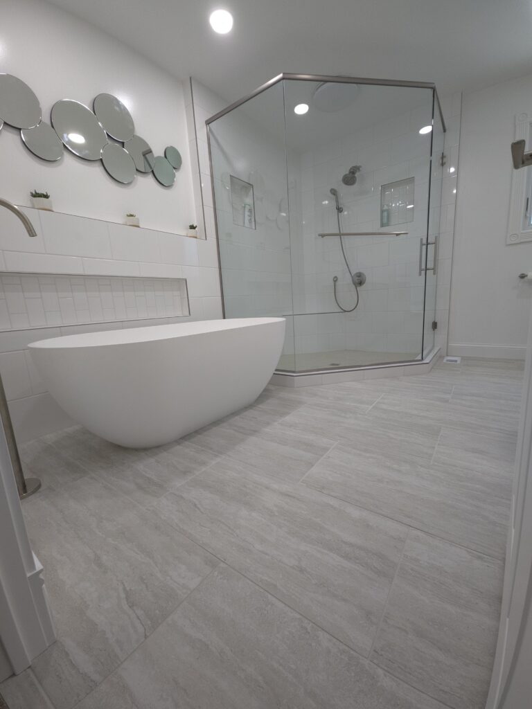 Master Bath Reconfigured!