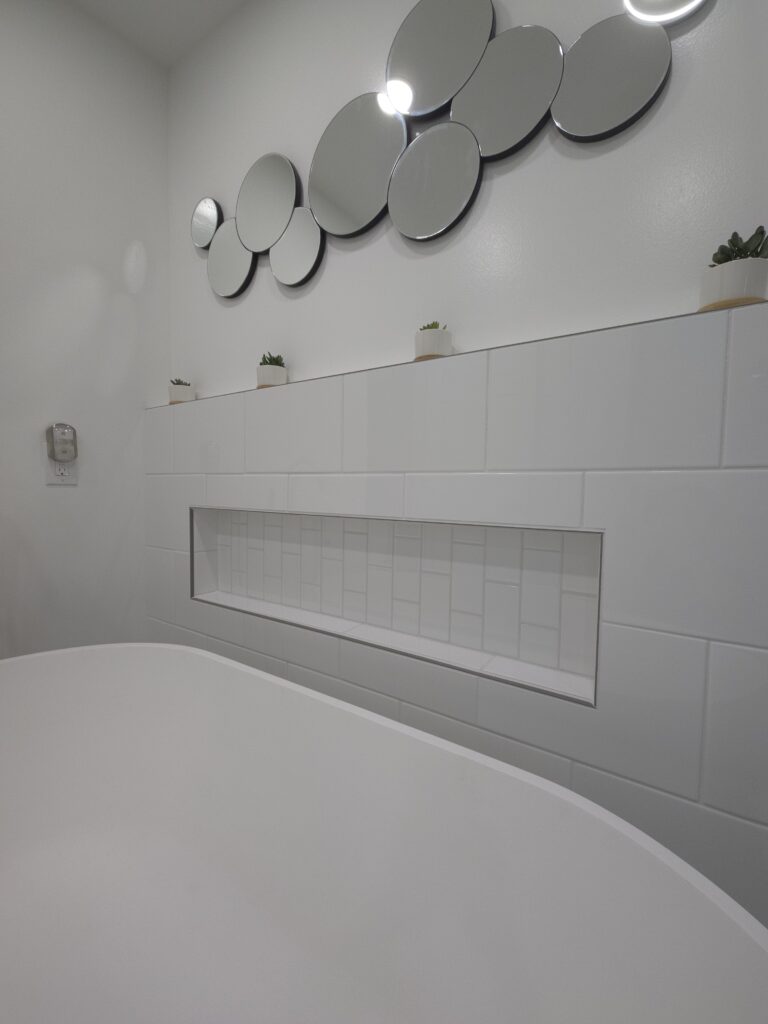 Master Bath Reconfigured!