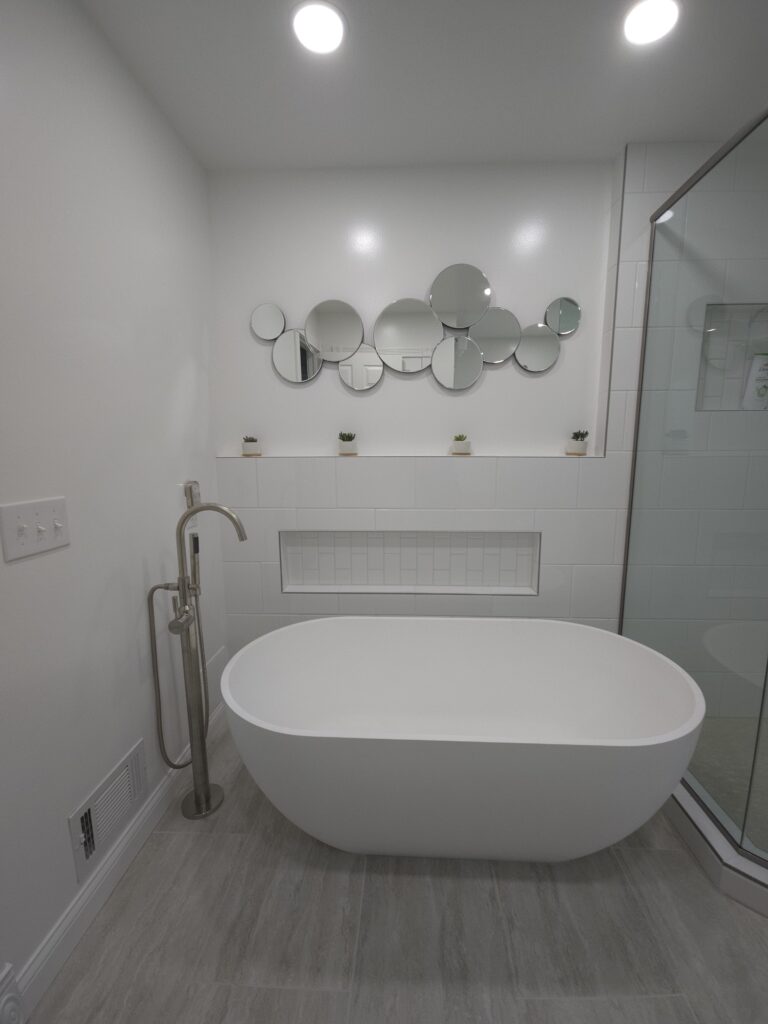 Master Bath Reconfigured!