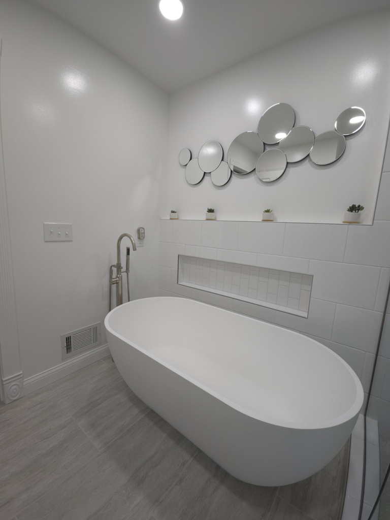 Master Bath Reconfigured!