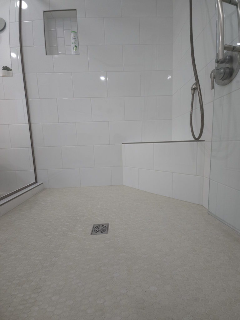 Master Bath Reconfigured!