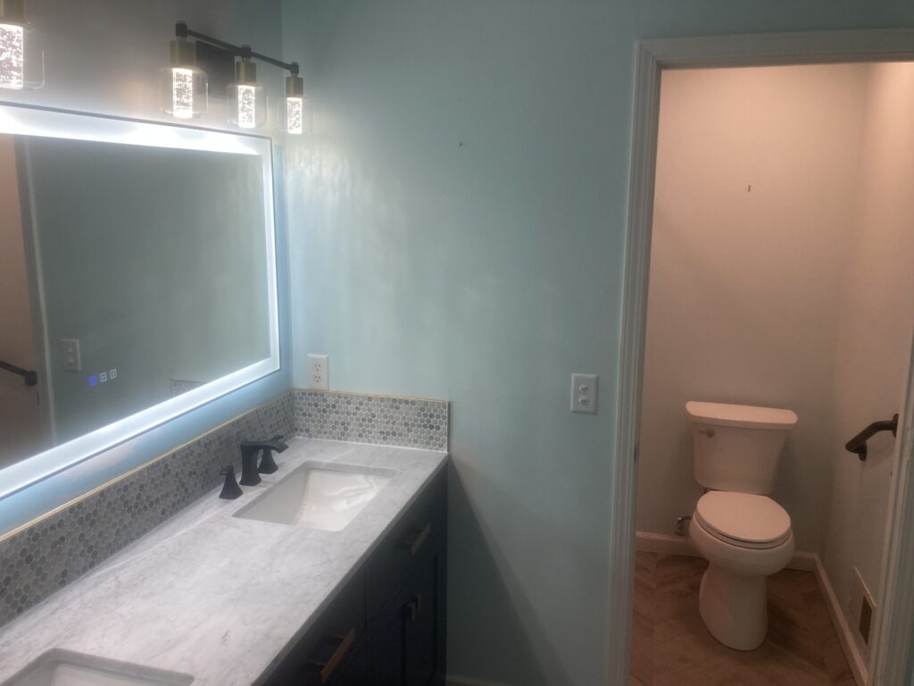 Bathroom with Penny Tile